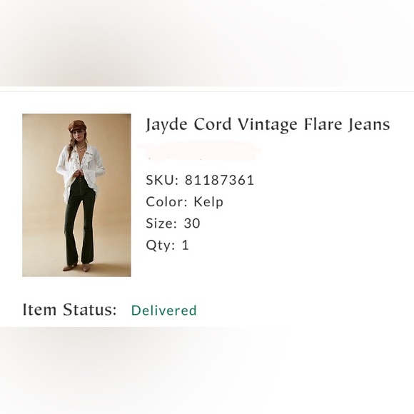 Free people Jayde Cord flare jeans - green - Picture 9 of 9